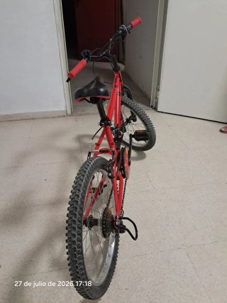 Bicicleta Rockrider 20" Decathlon Roja
