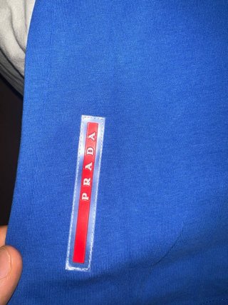Camiseta Prada Azul Eléctrico