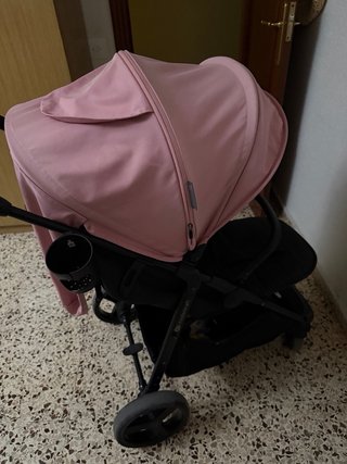 Carrito bebé ligero rosa