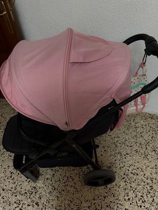 Carrito bebé ligero rosa