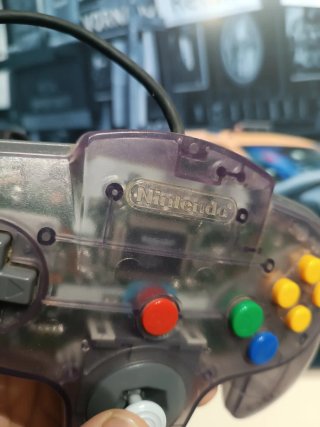 Mando Nintendo 64 Morado Transparente