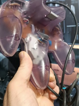 Mando Nintendo 64 Morado Transparente
