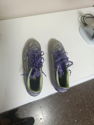 Botines Adidas Verdes y Morados