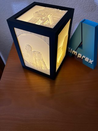 Lámpara Personalizada con Fotos-Litofanía 3D.