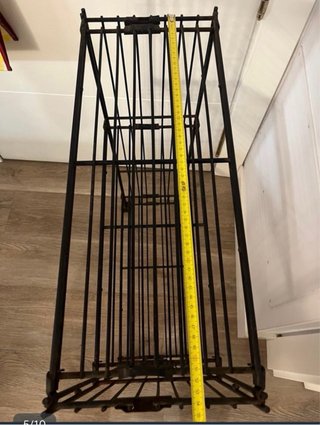 Estantería metálica negra 3 baldas
