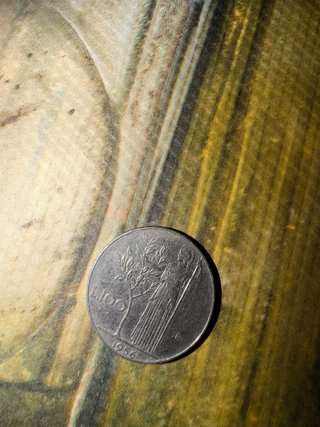 Moneda Antigua 100 Liras Italia 1956