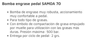 Bomba de engrasar Samoa 70