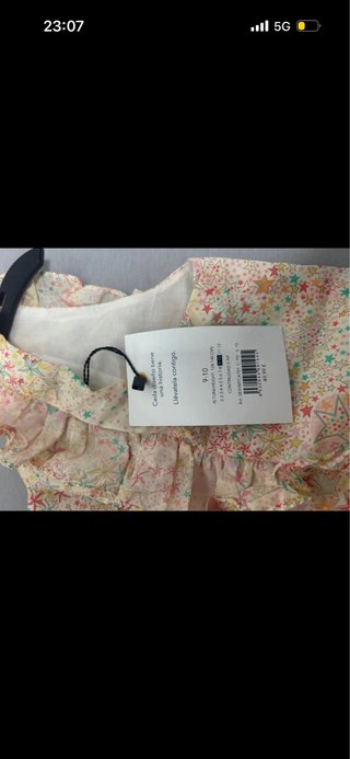 Mono Gocco niña estampado con etiqueta