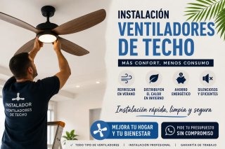Instalación ventilador de techo