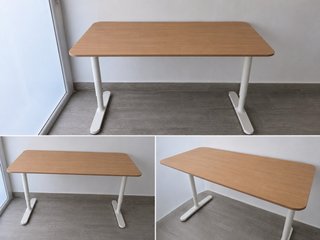 Mesa escritorio IKEA madera y metal