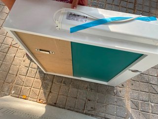 Mueble baño suspendido espejo y LED iluminación