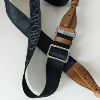 Bandolera Emporio Armani Negra y Marrón