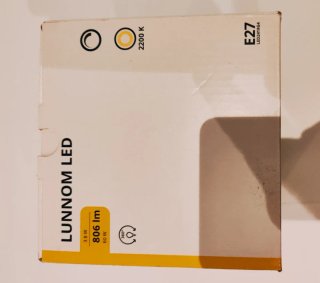 Lampada LED IKEA E27 design trasparente