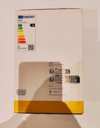 Lampada LED IKEA E27 design trasparente