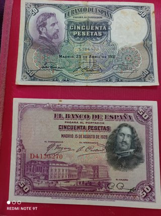 BILLETES Y MONEDAS ANTIGUAS
