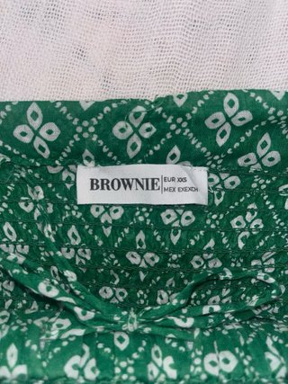 Falda pantalón teen Brownie verde