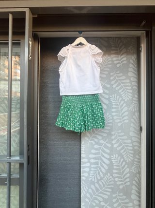 Falda pantalón teen Brownie verde