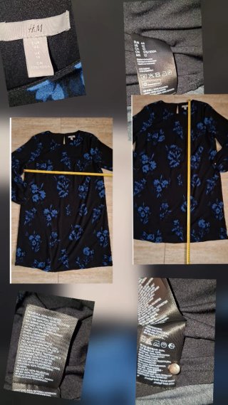 T44, H&M, vestido amplio y recto
