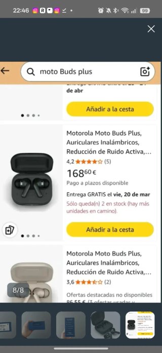 Auriculares Motorola Moto Buds Plus NUEVOS