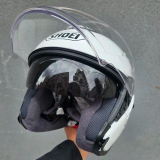 Casco Moto Jet Shoei Blanco