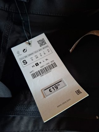 Pantaloni corti shorts neri donna o ragazza Zara S