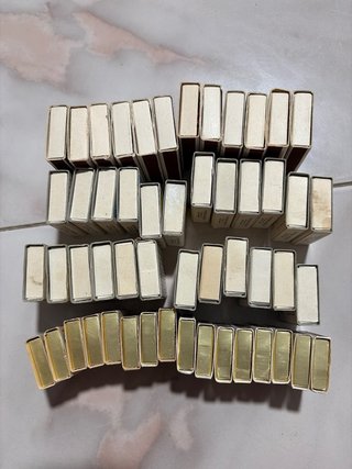 Lote de 52 cajitas de cerillas antiguas