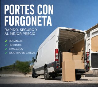 Portes con furgoneta grande