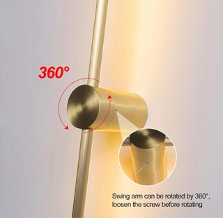 Pack 3 Apliques LED Lineal Dorado 100cm