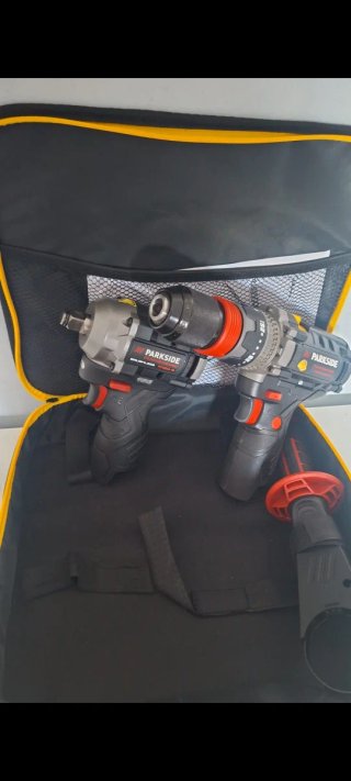 Pack Taladro Parkside 12V Percusión 80nm/45nm