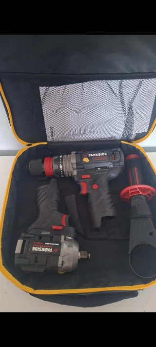 Pack Taladro Parkside 12V Percusión 80nm/45nm