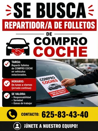 Repartidor de folletos