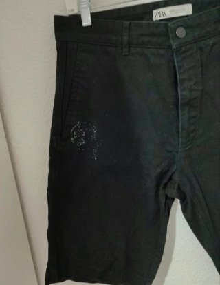 Pantaloneta Zara Negra Hombre talla 42