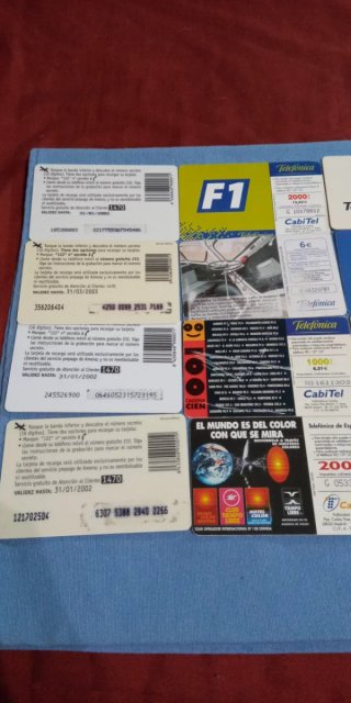 Collezione di carte telefoniche anni '90 di Cabina