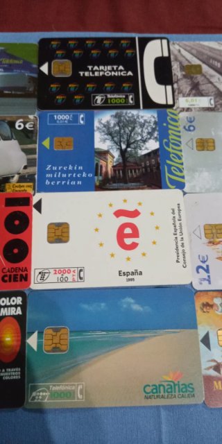 Collezione di carte telefoniche anni '90 di Cabina