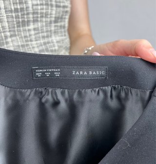 Vestido Negro Zara Mini Talla M