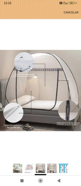 Mosquitera Cama 150x200x155