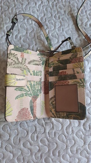 Bolso de mano estampado tropical