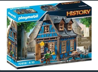 Casa azul medieval nueva Playmobil