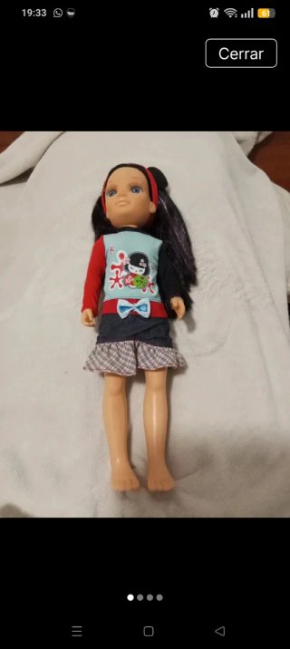 Muñeca Nancy con vestido y lazos
