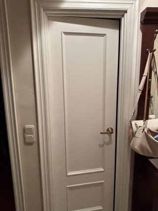 Puerta madera lacada blanco 62cm