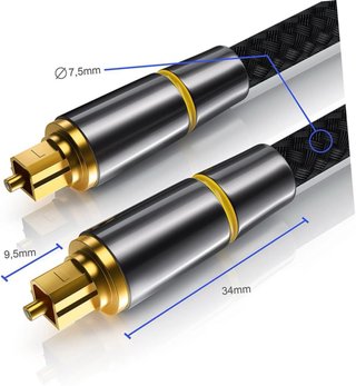 Cable Óptico SPDIF Toslink HIFI 5.1