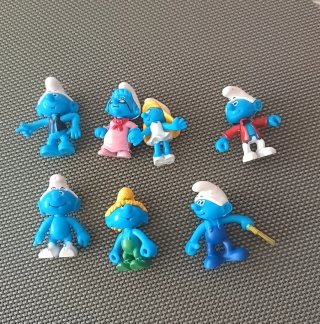 Colección 7 Figuras PVC Pitufos