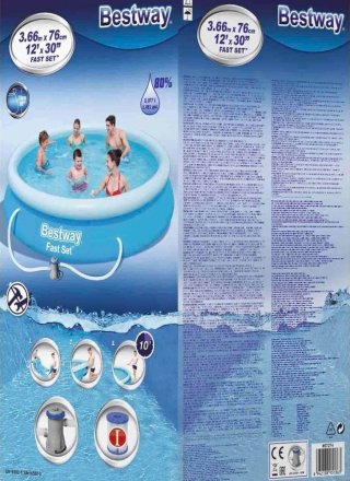 Piscina Bestway Fast Set 366x76cm