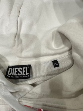 Felpa Diesel bianca con stampa