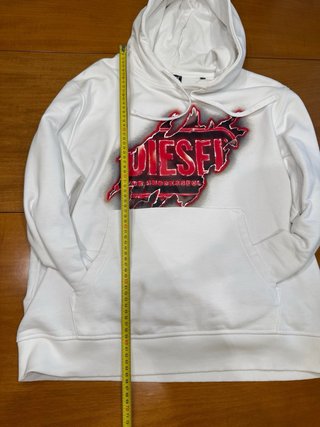 Felpa Diesel bianca con stampa