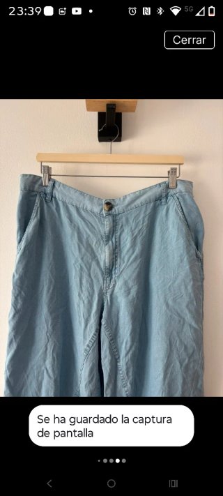 Pantalón vaquero fino Mango