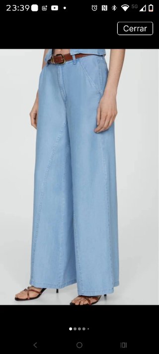 Pantalón vaquero fino Mango