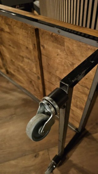 Mesa de centro madera y metal