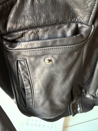 Casaco Aviador Couro Helston's XL