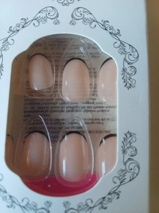 Lote uñas postizas beige y rosa